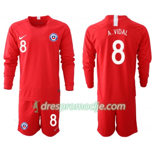 Čile Dres A. VIDAL 8 Dječji Domaći 2018/19 Dugim Rukavima Čile Dres A. VIDAL 8 Dječji Domaći 2018/19 Dugim Rukavima